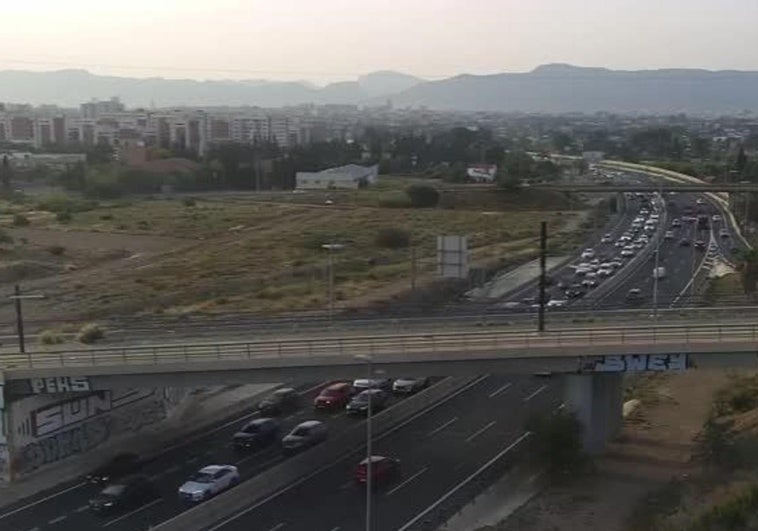 Más de diez kilómetros de retenciones en la autovía A-30 a la altura de Murcia